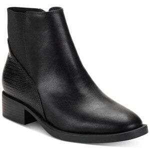Style & Co. Edwinaa Gore Booties Black 5M Memory Foam Inside Zip MSRP $79